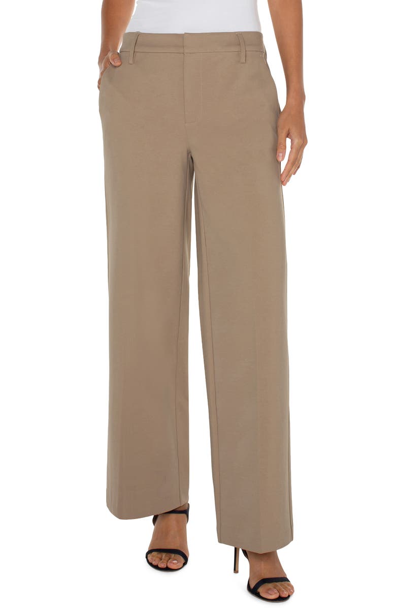 Liverpool Los Angeles Kelsey Wide Leg Knit Trousers, Main, color, 