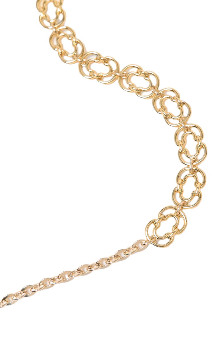 maje Chain belt with new link, Alternate, color, Gold