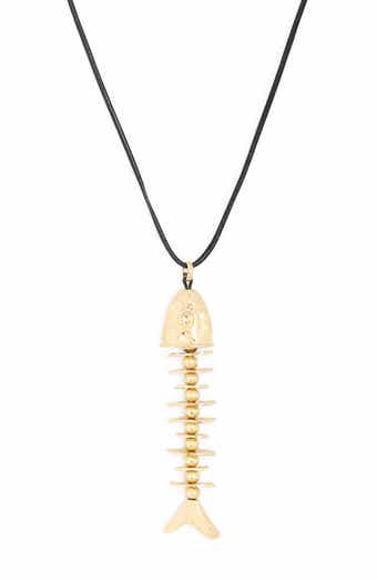 Sea Bone Pendant Necklace