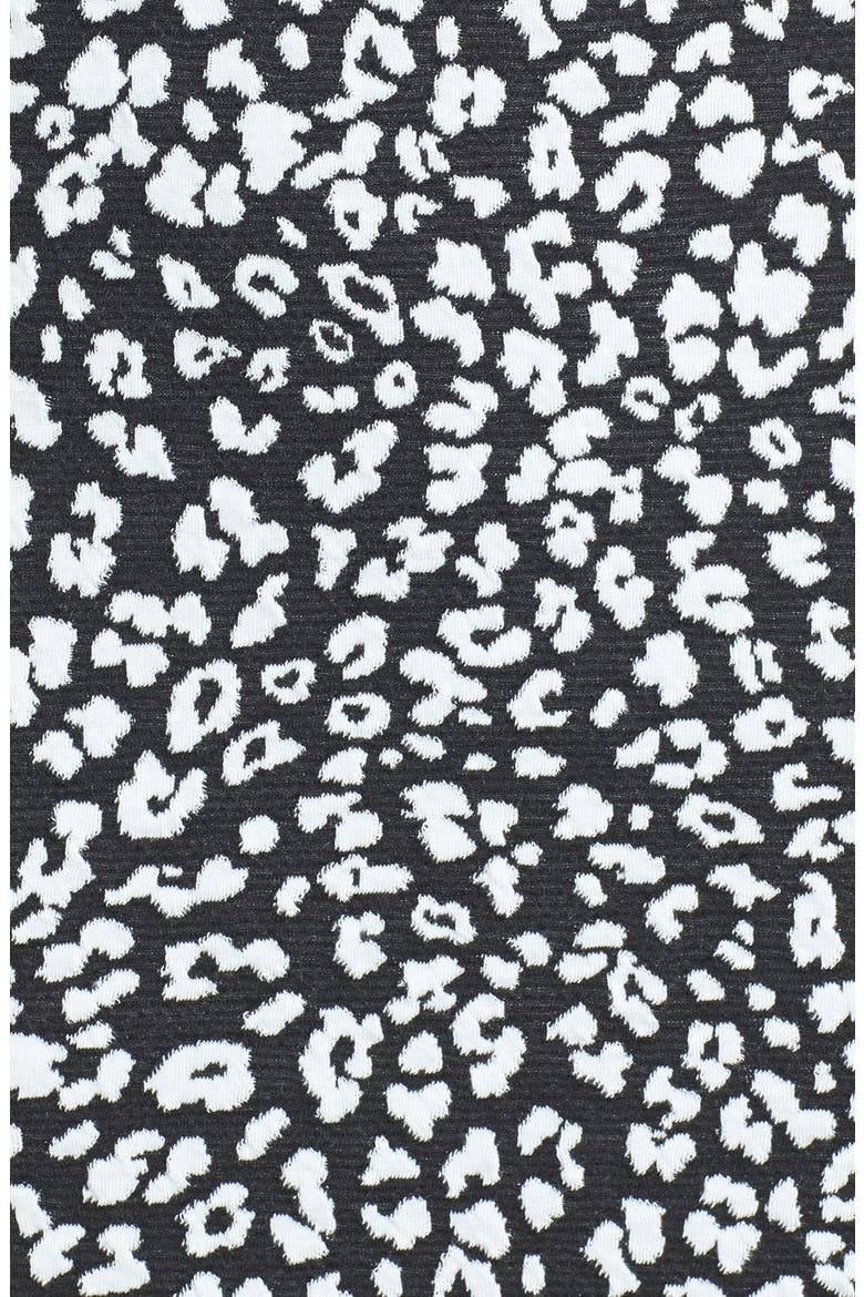 Animal Print Body-Con Dress, Alternate, color, BLACK/ GREY