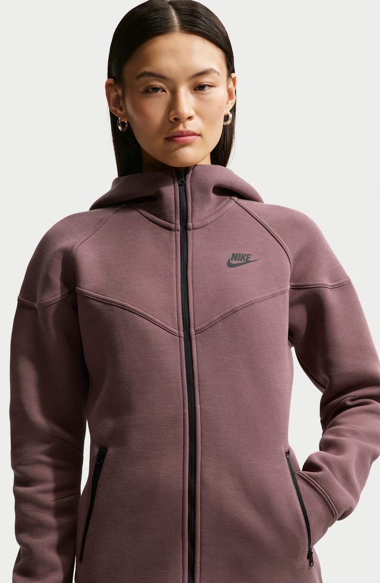 Nike Sportswear Tech Fleece Windrunner Zip Hoodie, Alternate, color, 502 Tattoo/Black