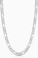 Oradina Men's Founders Figaro Chain in Sterling Silver