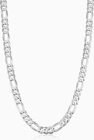 Oradina Men's Founders Figaro Chain in Sterling Silver