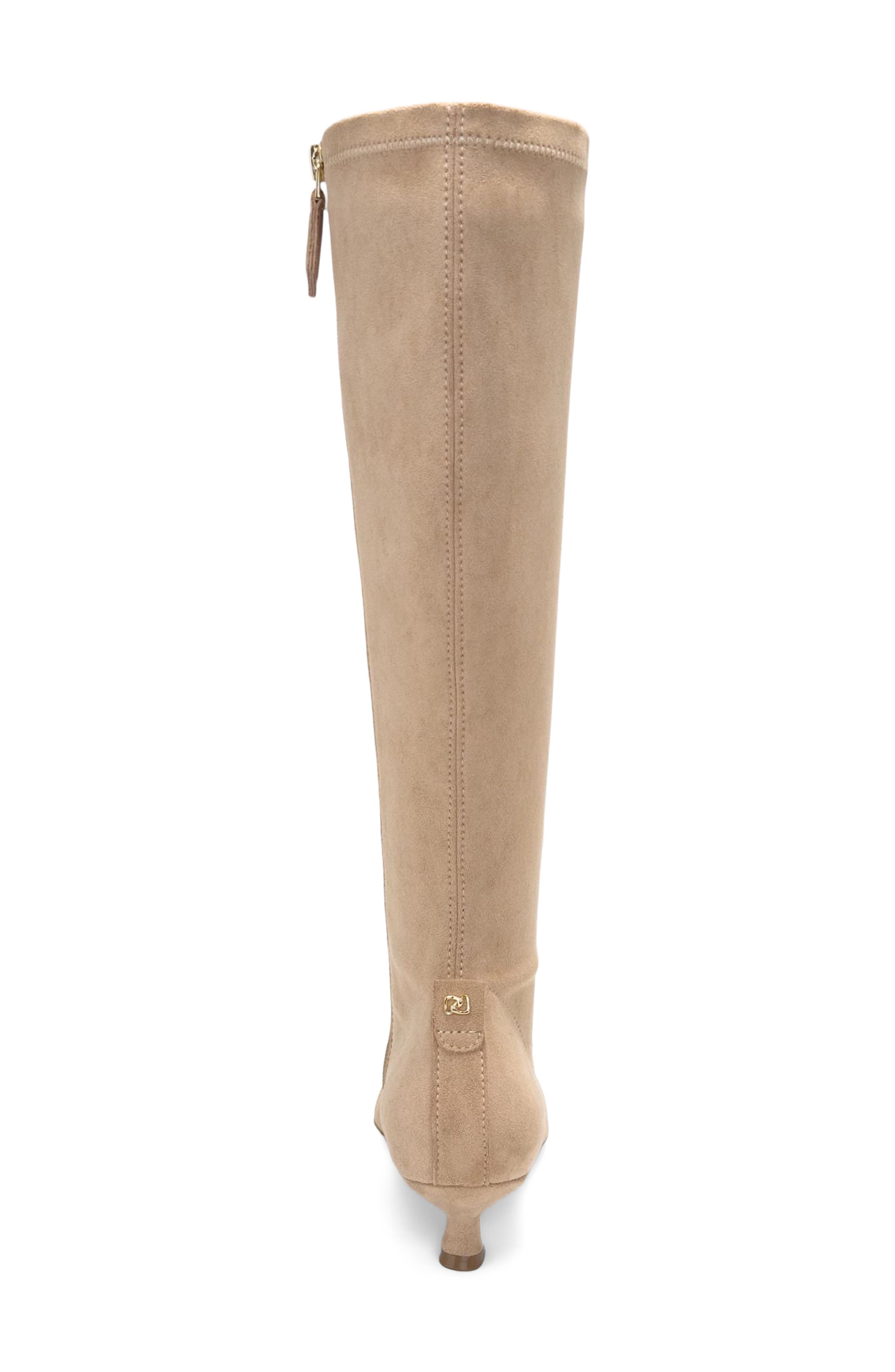 Richie Faux Leather Knee High Boot, Alternate, color, CAMEL