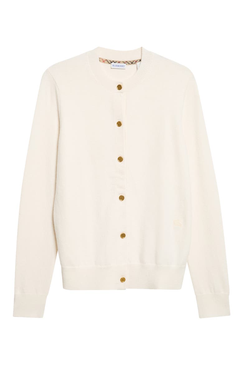 Clara Cashmere Blend Cardigan, Main, color, CHALK