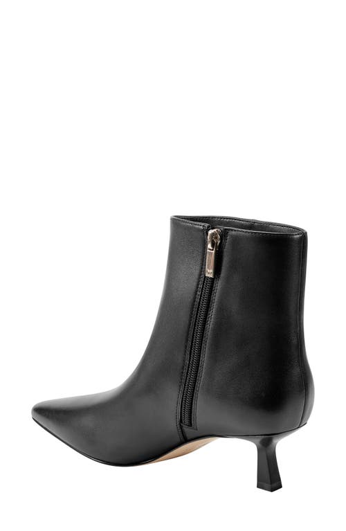 Marc Fisher Ltd Kolton Kitten Heel Bootie In Black Leather
