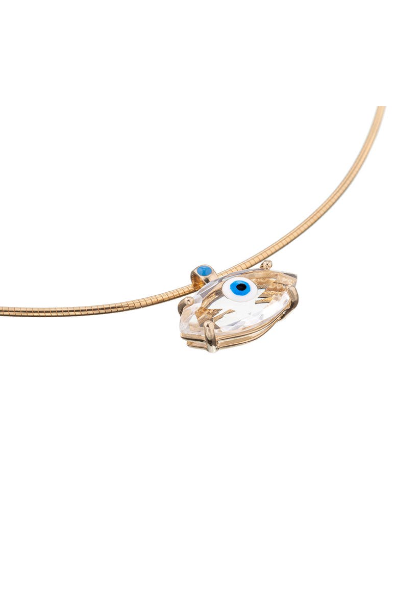 Bea Bongiasca Big Eye Pendant Necklace, Alternate, color, Clear