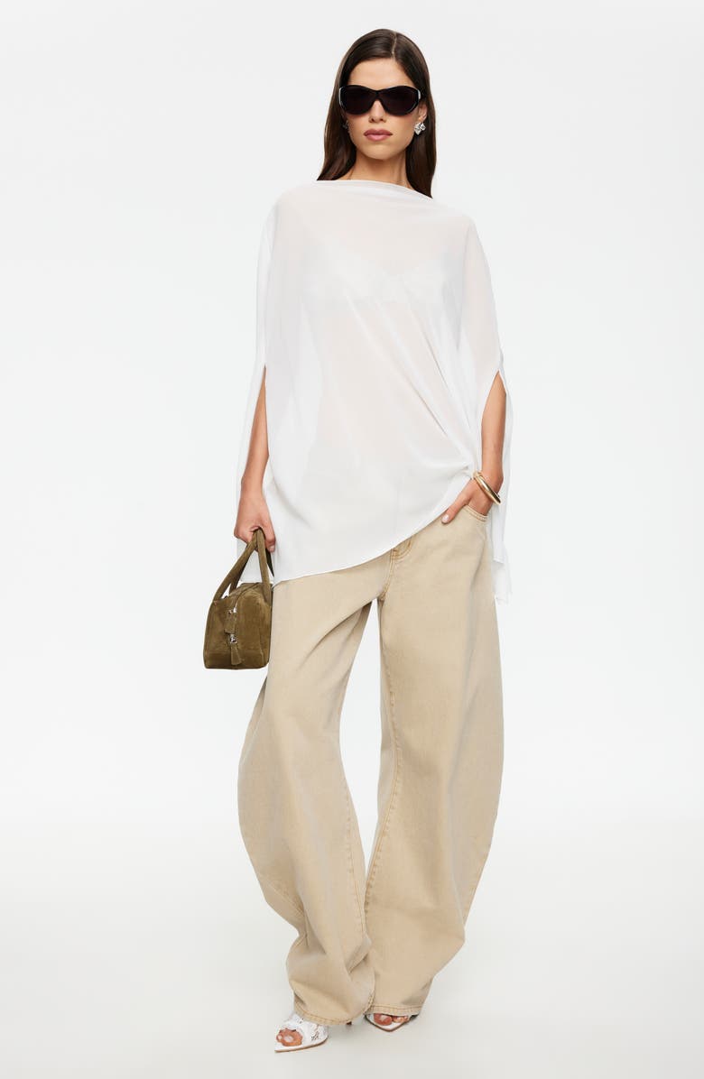 LIONESS Aura Poncho, Alternate, color, Porcelain