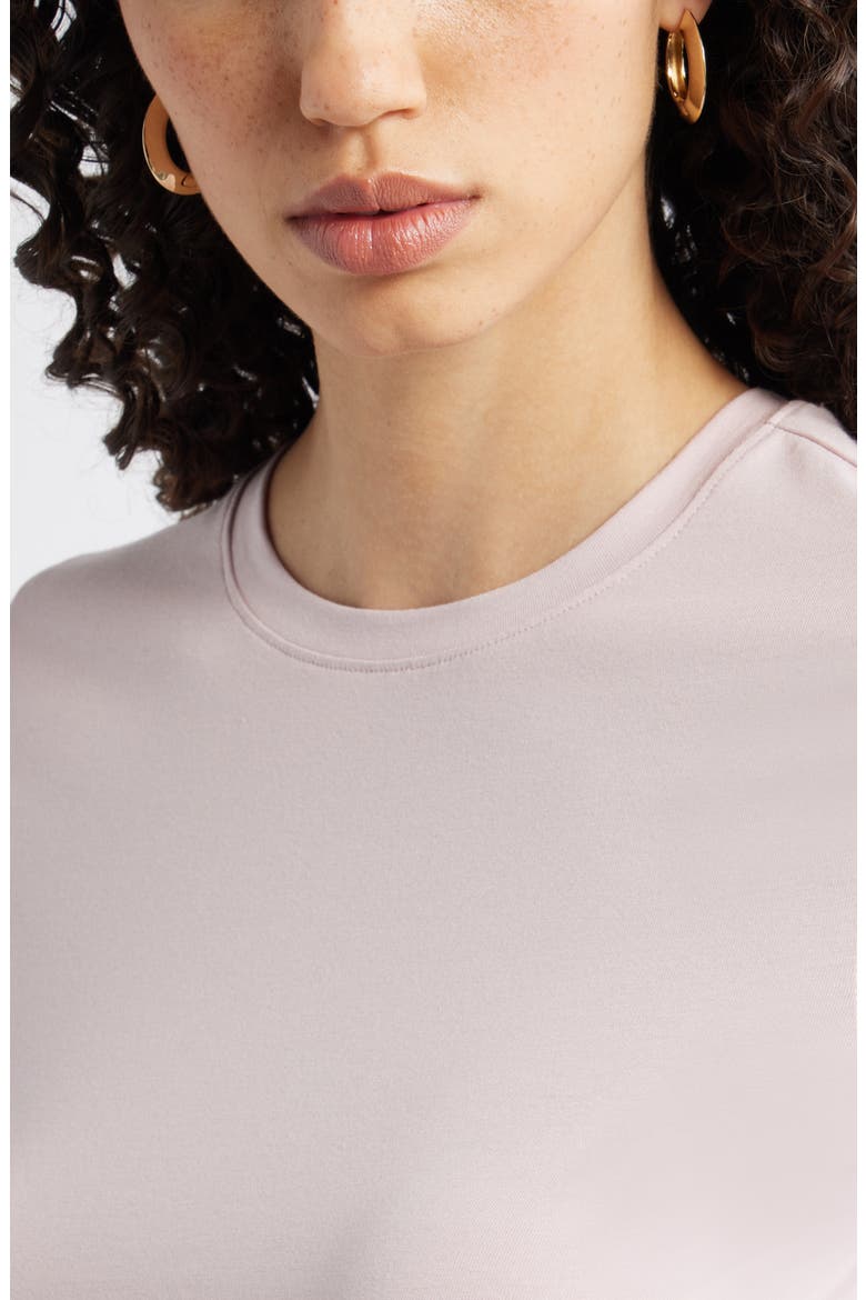 Pima Cotton Blend Crewneck T-Shirt, Alternate, color, PURPLE LILAC