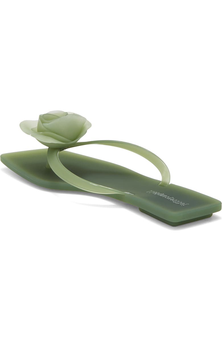 Jeffrey Campbell Riverz Jelly Sandal, Alternate, color, Green Matte