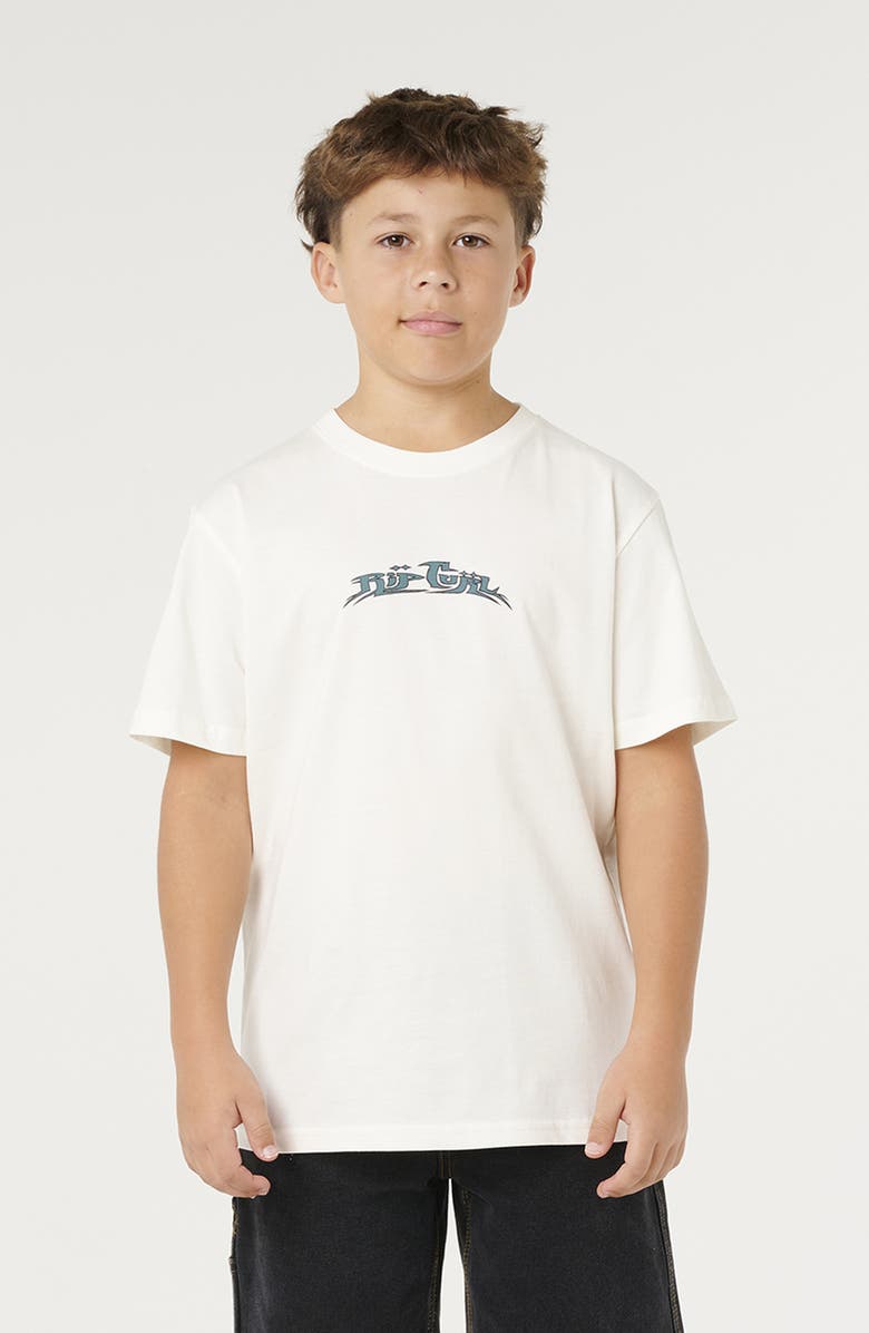 Rip Curl Kids' Hazed and Tubed Graphic Tee, Main, color, Bone