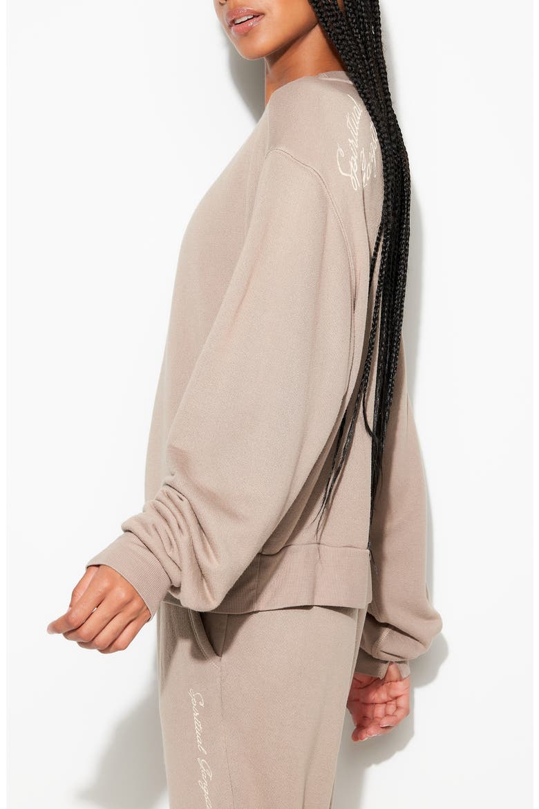 Insignia Bardot Sweatshirt, Alternate, color, MOON ROCK