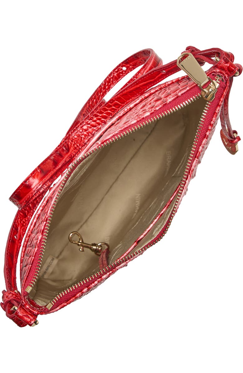 Brahmin Katie Croc Embossed Leather Crossbody Bag, Alternate, color,