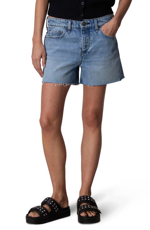 Dre Low Rise Cutoff Denim Shorts (Amal)