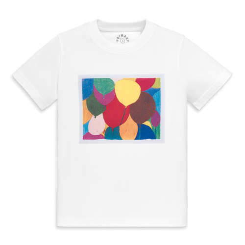 Primary Kids Art Tee In White