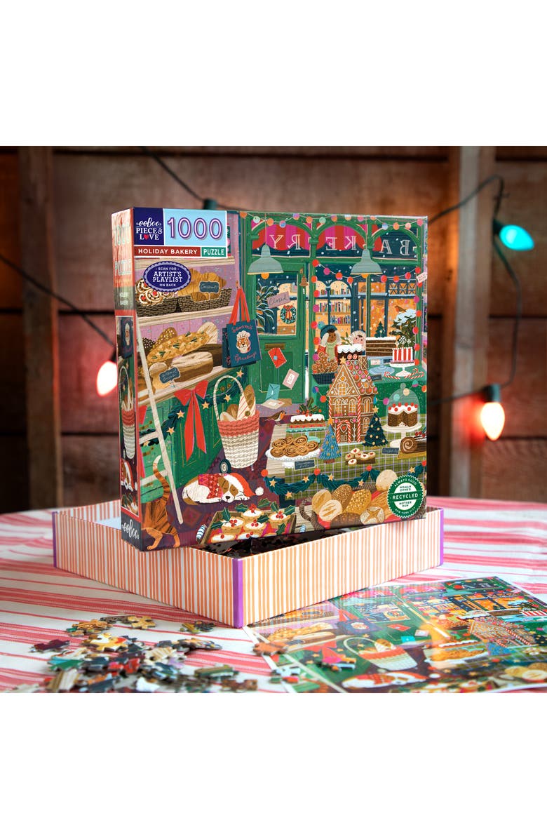 eeBoo Holiday Bakery 1000-Piece Puzzle, Alternate, color, Multi