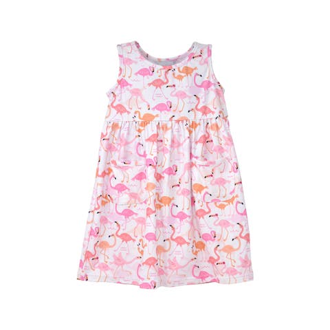 Girl's Playtime UPF 50+ Dahlia Sleeveless Dress with Pockets