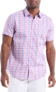 Robert Graham Formby Short Sleeve Cotton Button-Up Shirt