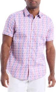 Robert Graham Formby Short Sleeve Cotton Button-Up Shirt