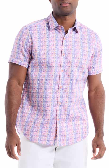 Robert Graham Formby Short Sleeve Cotton Button-Up Shirt