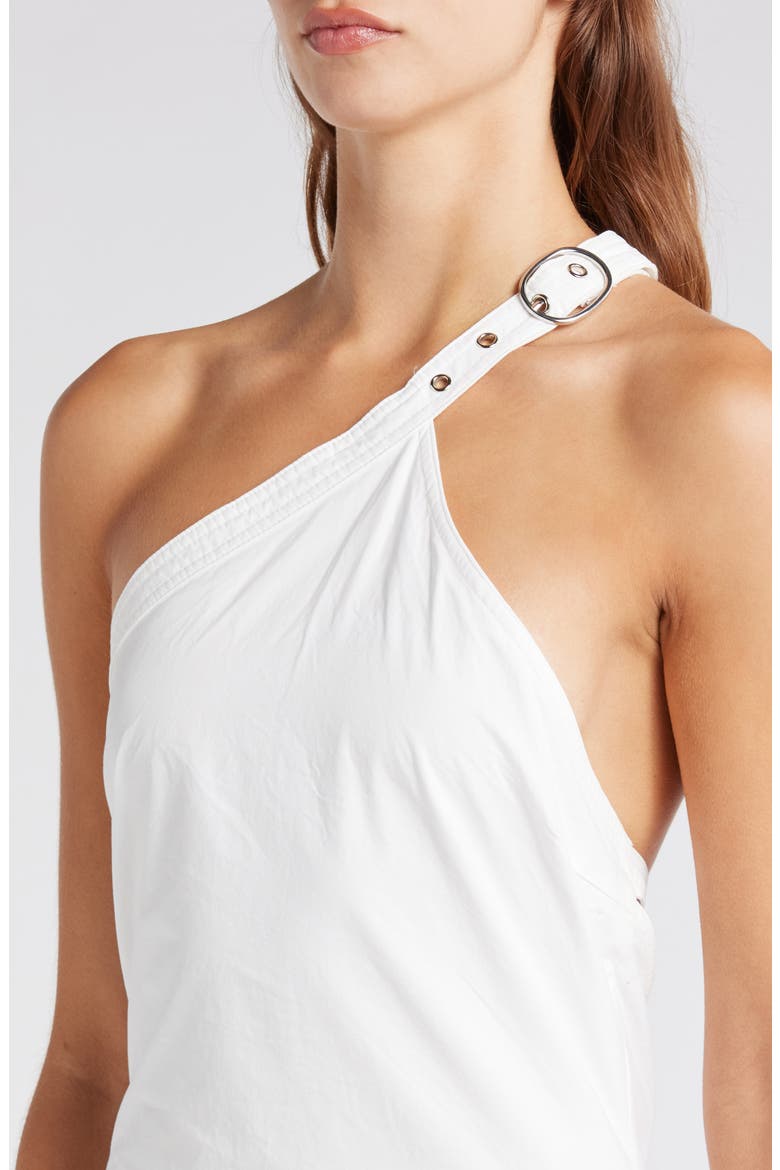 Asymmetric Minidress, Alternate, color, WHITE