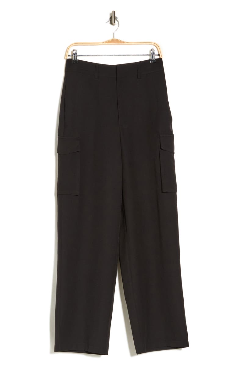 BY DESIGN Aaliyah Cargo Pants, Alternate, color, Black