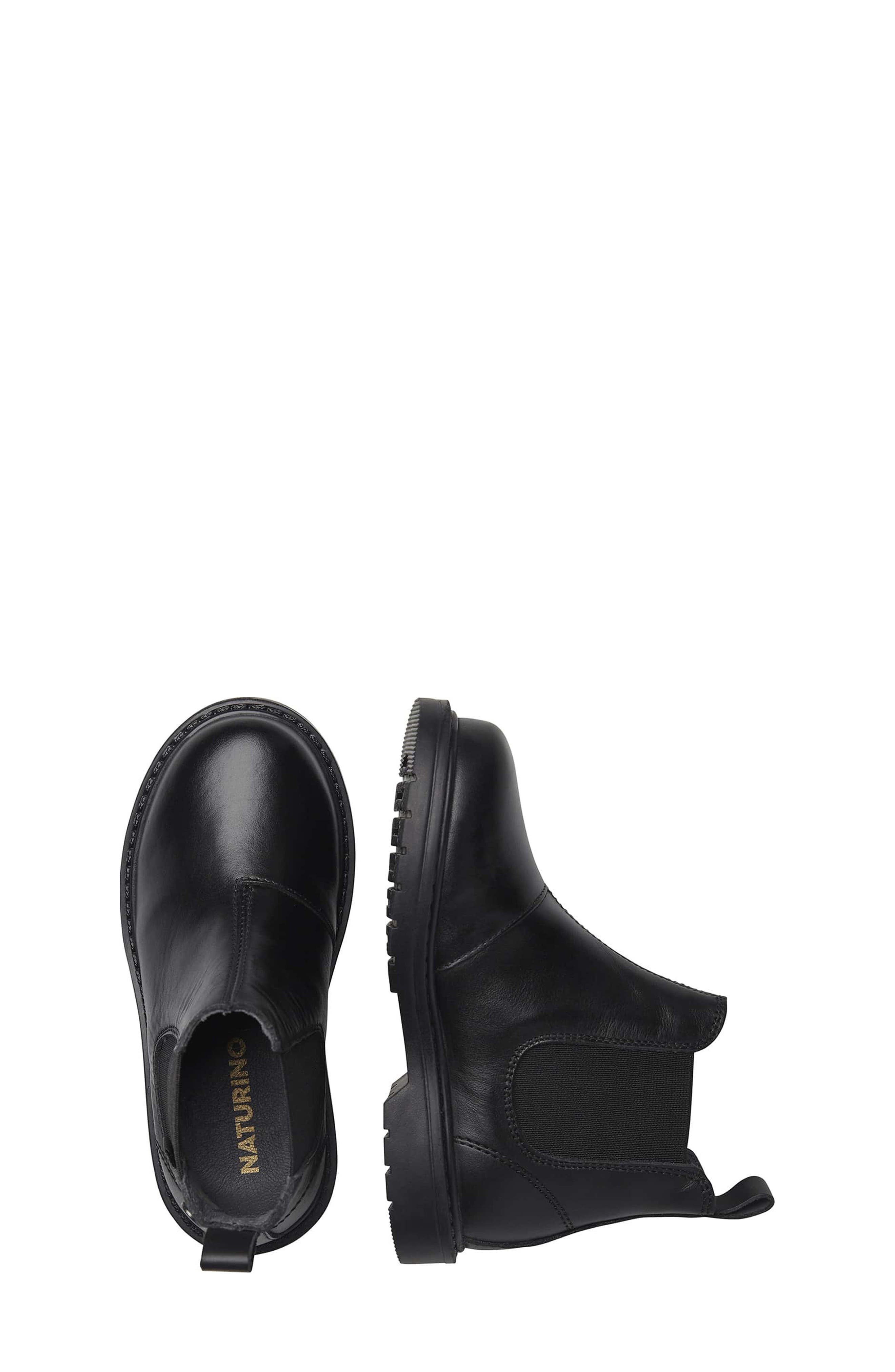 Naturino Piccadilly Chelsea Boot, Alternate, color, Black