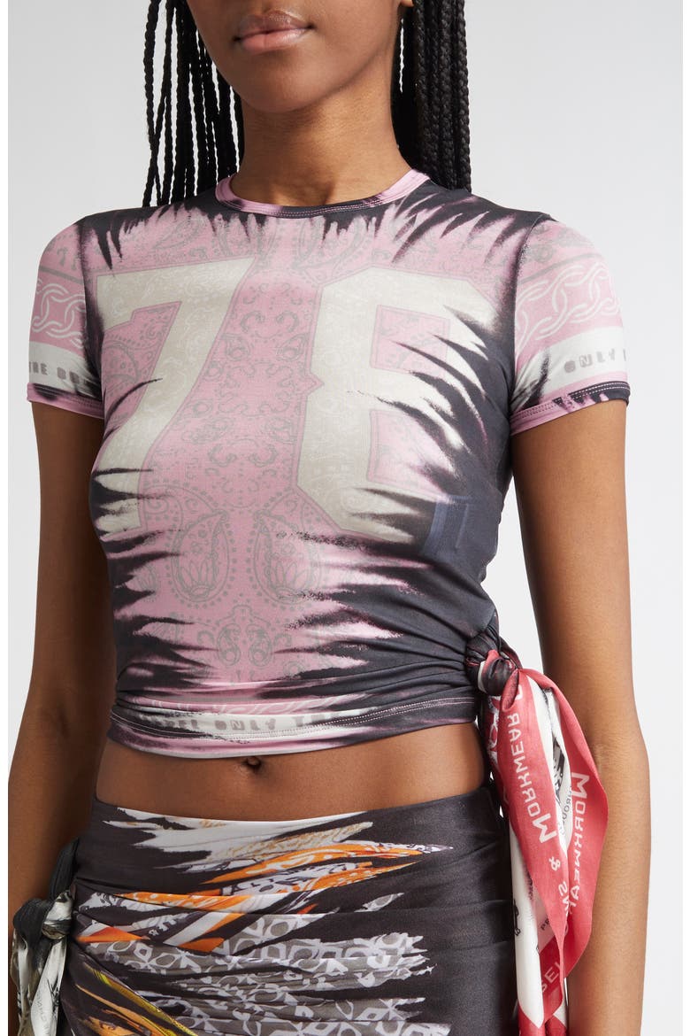 T-Dasha Trompe l'Oeil T-Shirt with Bandana Insert, Alternate, color, LAVENDER