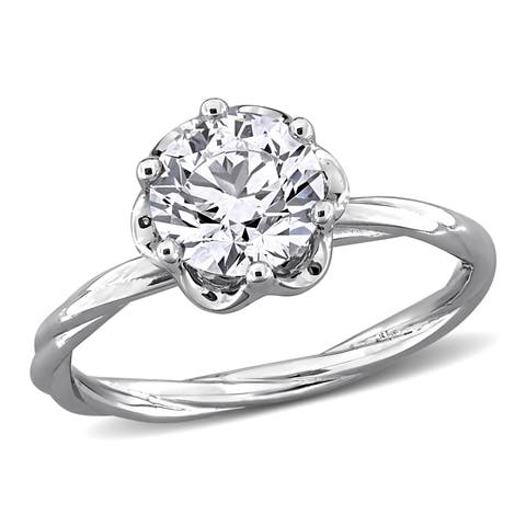 1 ctw Lab-Grown Diamond Engagement Ring 18k