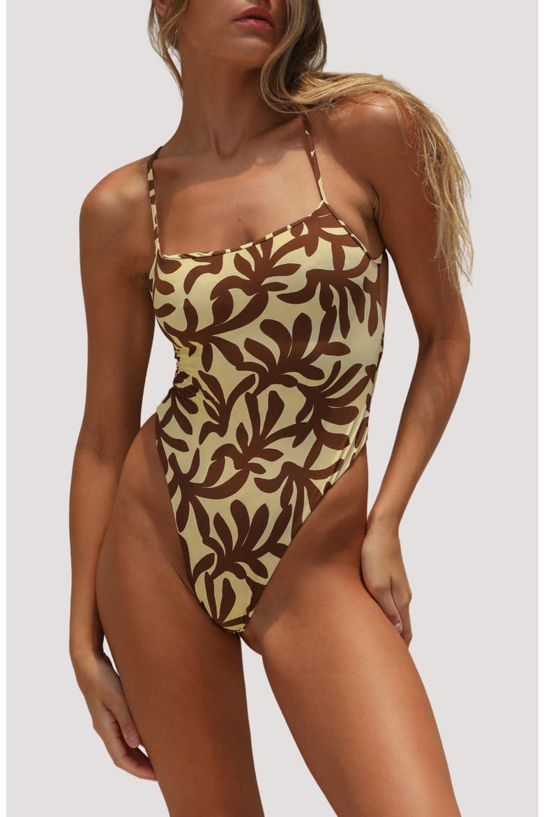 Tahlia One-Piece Swimsuit, Main, color, SUN SPUN