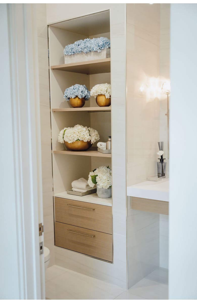 CocoBella Ian RealTouch Hydrangea Arrangement, Alternate, color, Snow