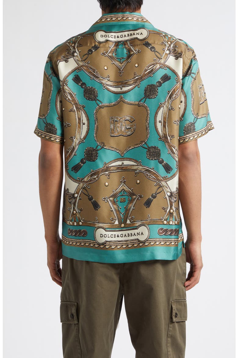 Cargo Print Washed Silk Twill Camp Shirt, Alternate, color, CORDE/ NAPPE F.VERDON