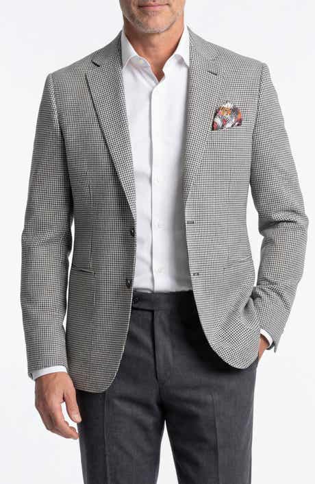 PinoPorte Houndstooth Two-Button Sport Coat