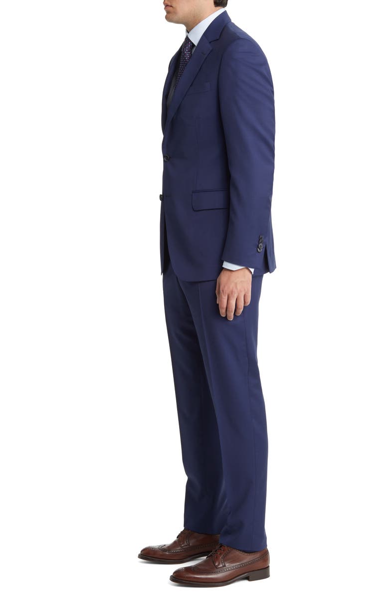 Peter Millar Tailored Fit Wool Suit, Alternate, color, Blue