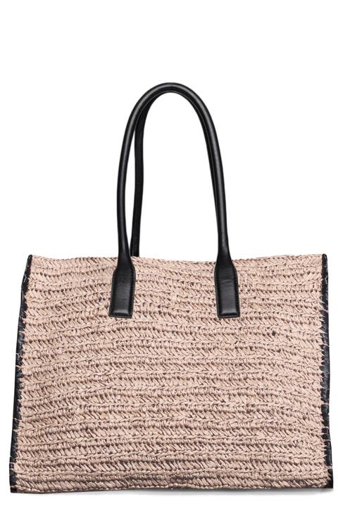 Sailor Raffia Tote Bag