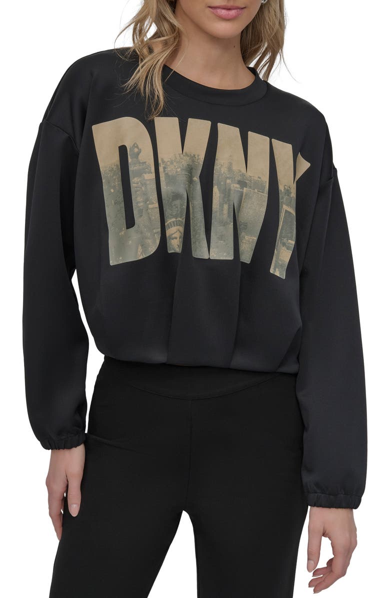 DKNY Logo Graphic Top, Main, color,