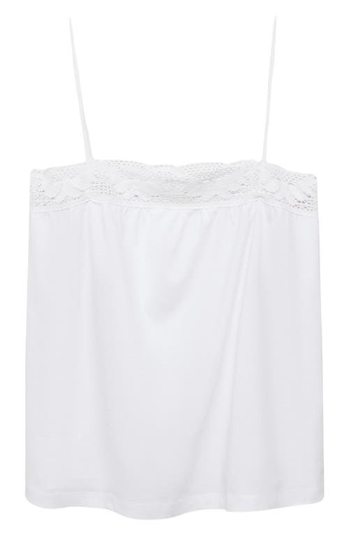 Mango Cotton Camisole In Multi