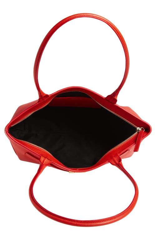 Demellier The New York Leather Shoulder Bag In Red
