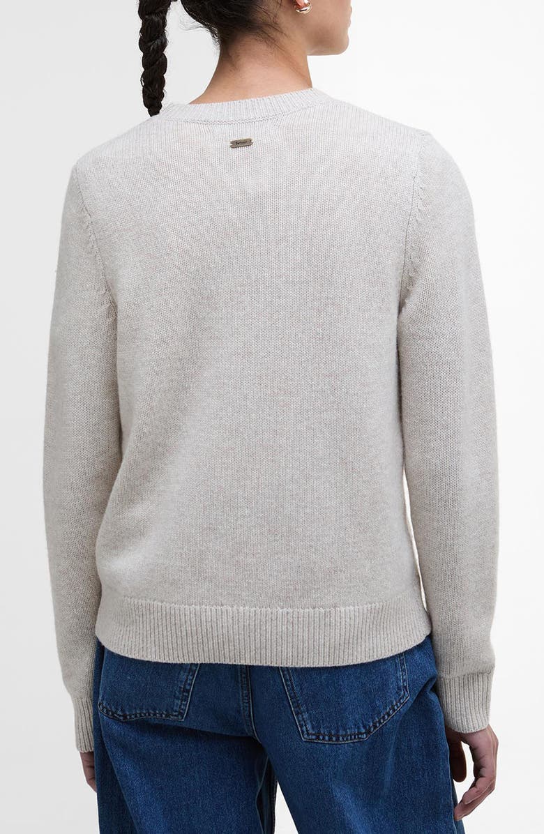 Barbour Woodhouse Wool & Cashmere Crewneck Sweater, Alternate, color, Oatmeal