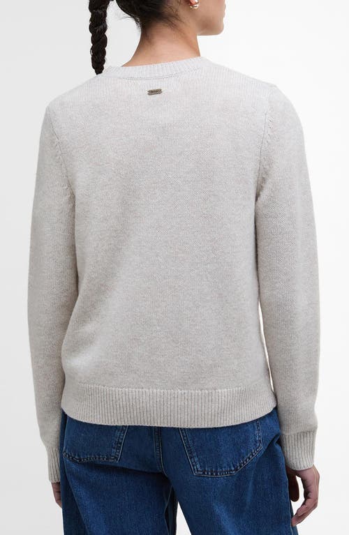 Barbour Woodhouse Wool & Cashmere Crewneck Sweater In White