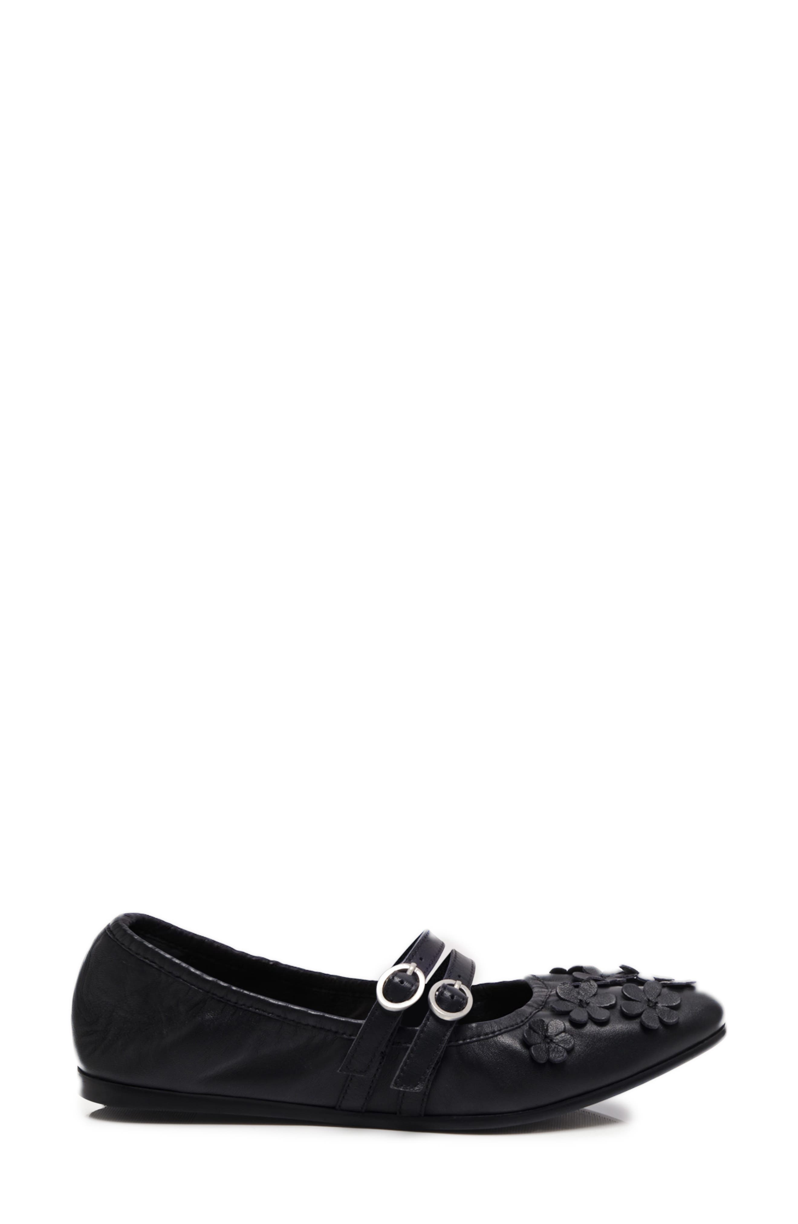 Free People Mimosa Mary Jane Flat, Alternate, color, Black