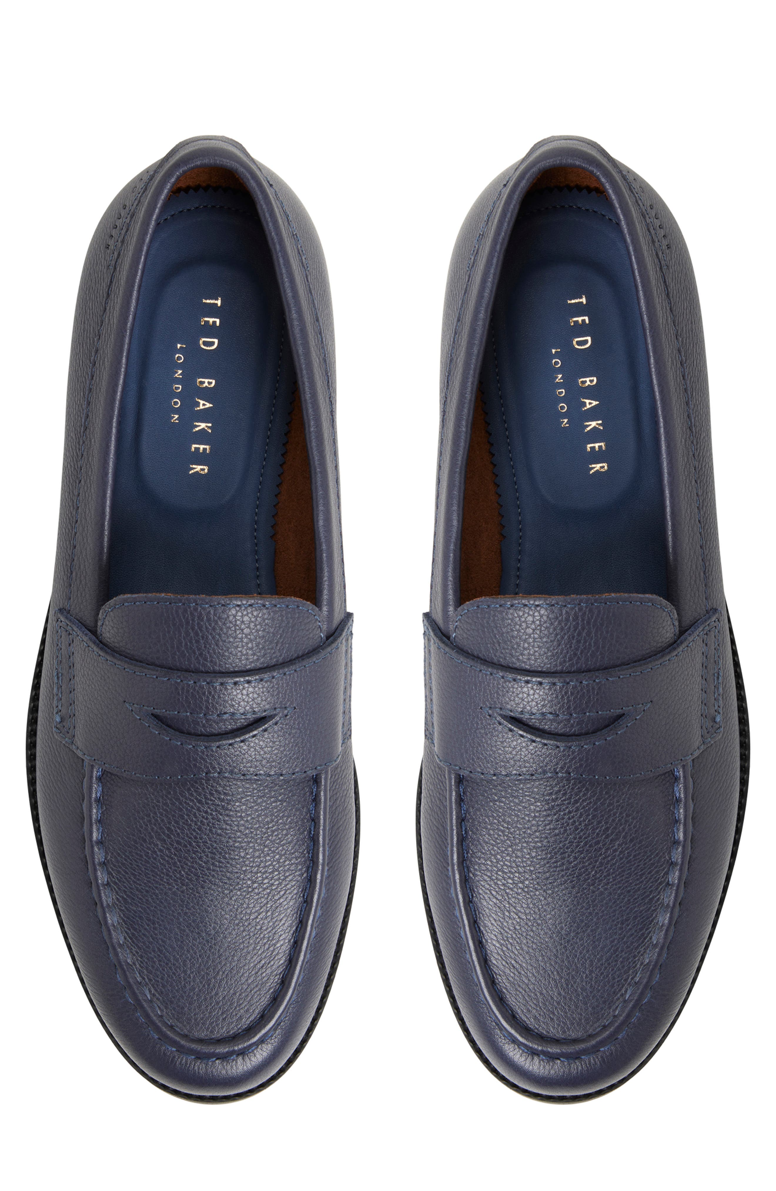 Ted Baker London Parliament Penny Loafer, Alternate, color, Eclipse