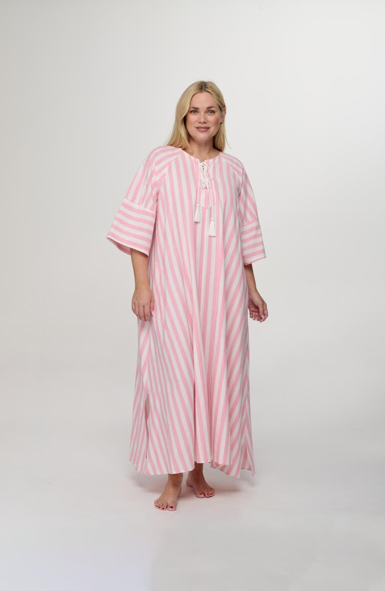 By Tess Collection Bridget Dress, Alternate, color, Pink / White