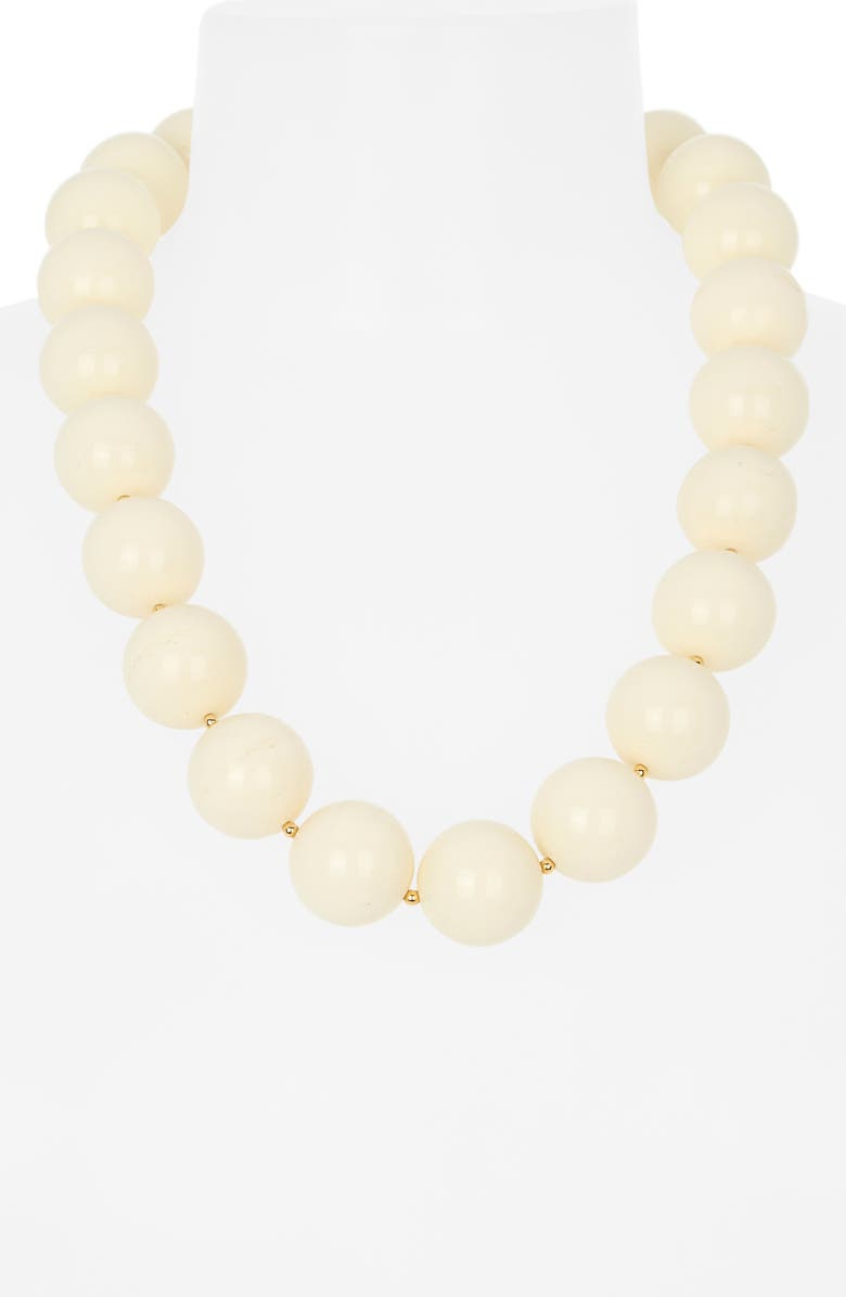Kenneth Jay Lane Beaded Necklace, Alternate, color, White