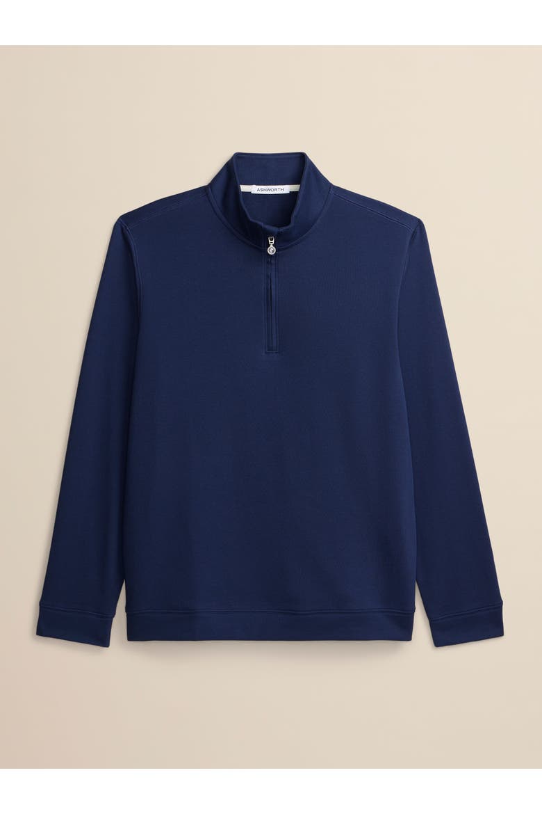Terry Twillback 1/4 Zip, Alternate, color, Driver Navy