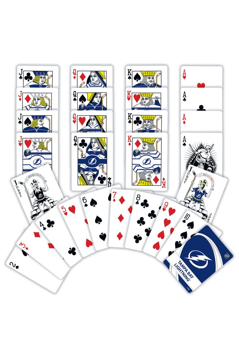 Tampa Bay Lightning Playing Cards, Alternate, color, Multicolor