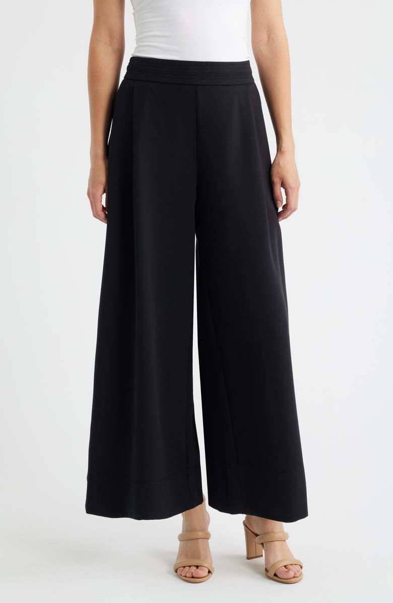Wit & Wisdom Ultra Skyrise Wide Leg Pants, Main, color, Black