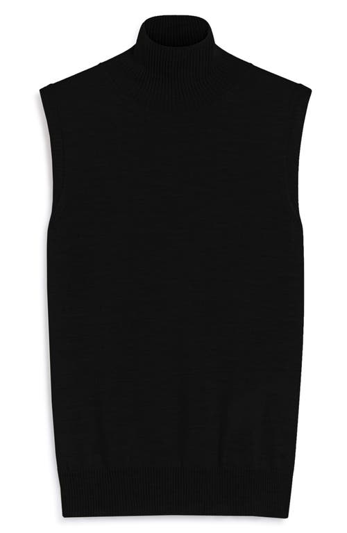 Sportmax Vertigo Sleeveless Virgin Wool Sweater In Black