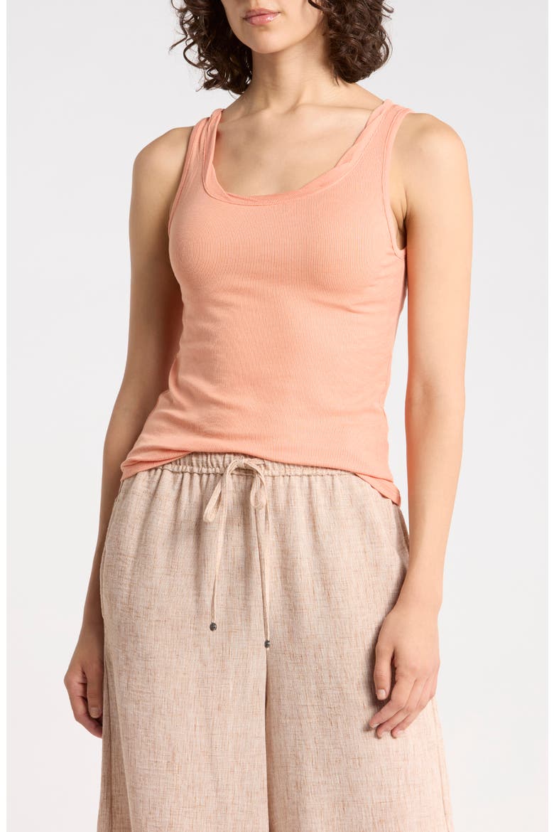 Chiara Crop Tank, Main, color, ORANGE TIGER