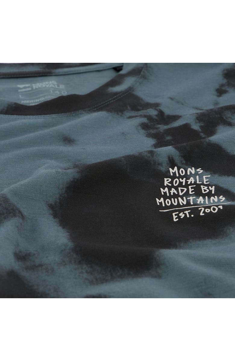 Mons Royale Icon Tie Dyed T-Shirt - Men
s, Alternate, color, Sage Tie Dye